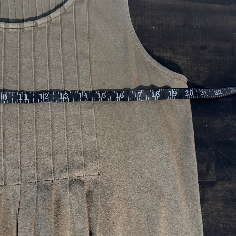 J. Jill Green Pleated Bust Maxi Dress Pima Cotton Modal Size XL - Picture 6 of 7